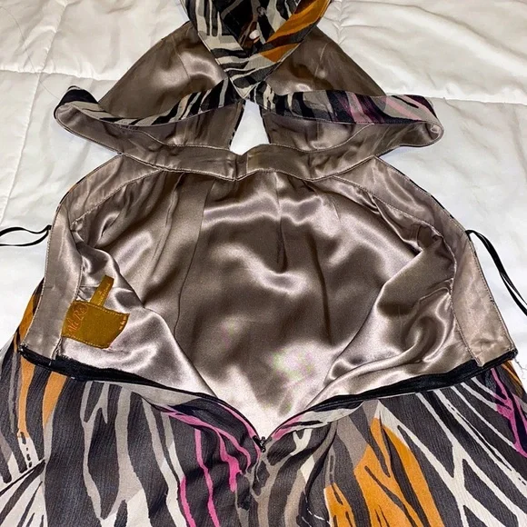 Ali Ro dress women’s 2 black gray pink orange - Picture 11 of 14